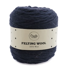 Felting Wool 100 g Navy Blue A121 Adlibris