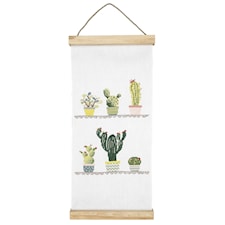 Broderi Vepa med succulenter set 20 x 40 cm