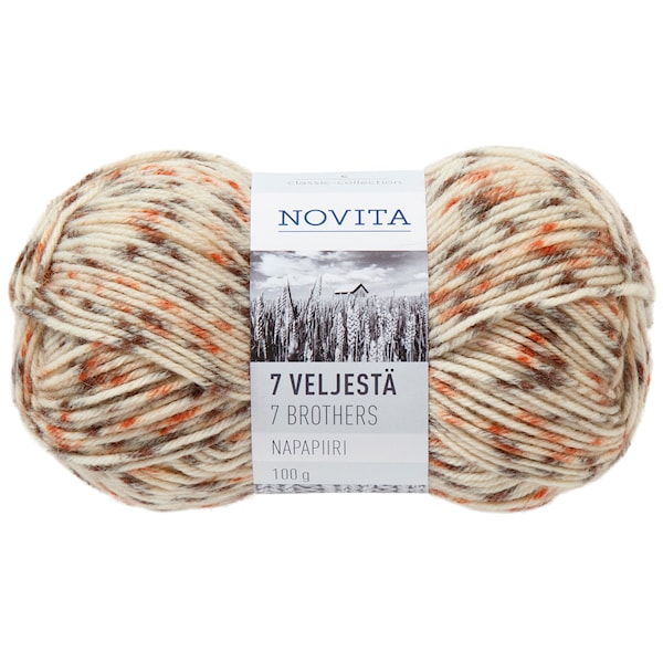Novita 7 Brødre Napapiiri Garn Ullmiks 100 g, jerv 863