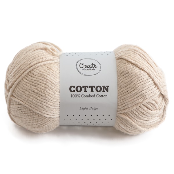 Adlibris Cotton Garn 100g Light Beige A175