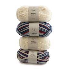Lankapakkaus Adlibris Socki Lanka Villasekoitus 100g Pink Parade