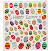 Fancy Glitterstickers, ark 15x16,5 cm, påskeegg, 1ark