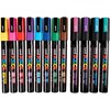 Posca Marker Set , Mixade färger och spetsar PC-5M + PC-3M spets 0,9-1,3 + 2,5 mm 12p