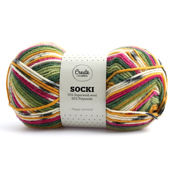 Adlibris Socki Lanka Villasekoitus 100g Happy Carnival B007