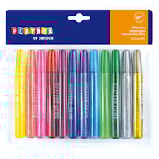 Glitterlim 12 stk Playbox