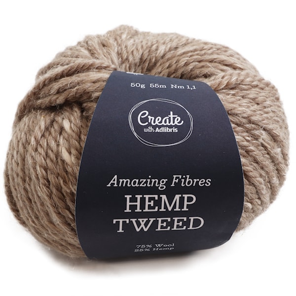 Adlibris Hemp Tweed 50g Light Beige A479