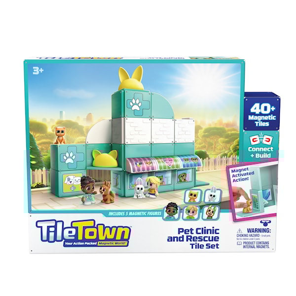 Animal Hospital Tile Town Magnetic Toy