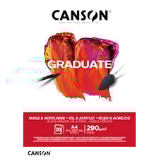 Canson Graduate Öljy- ja akryylilehtiö 20 arkkia, A4, 290 g