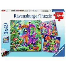 Baby Garden Dragons Barnpussel 3x49 Bitar Ravensburger
