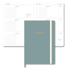 Studentkalender 19/20 GRIEG A5 Myk Grønn