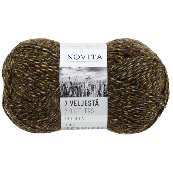 Novita 7 Veljestä Pohjola Lanka Villasekoite 100 g, Levi 835