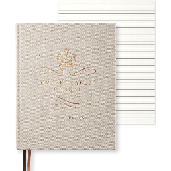 Coffee Table Journal Royal Rough Linen