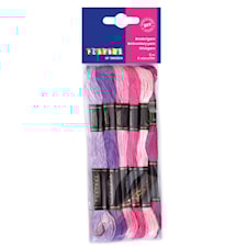 Broderigarn rosa och lila Playbox