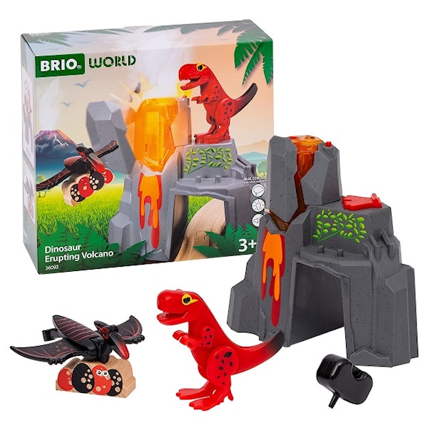 Dinosaurer med vulkan (36092) Brio