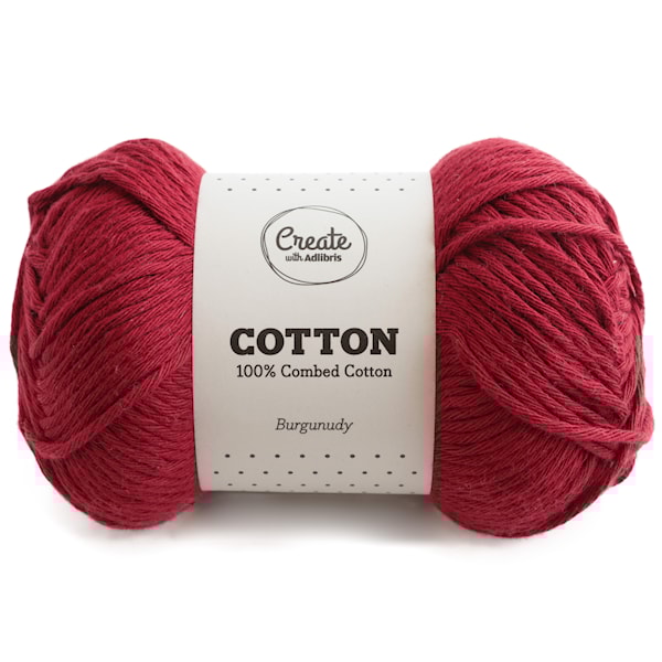 Adlibris Cotton Garn 100g Burgundy A180