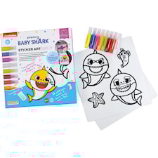 Skapa egna klistermärken Baby Shark Sticker Art