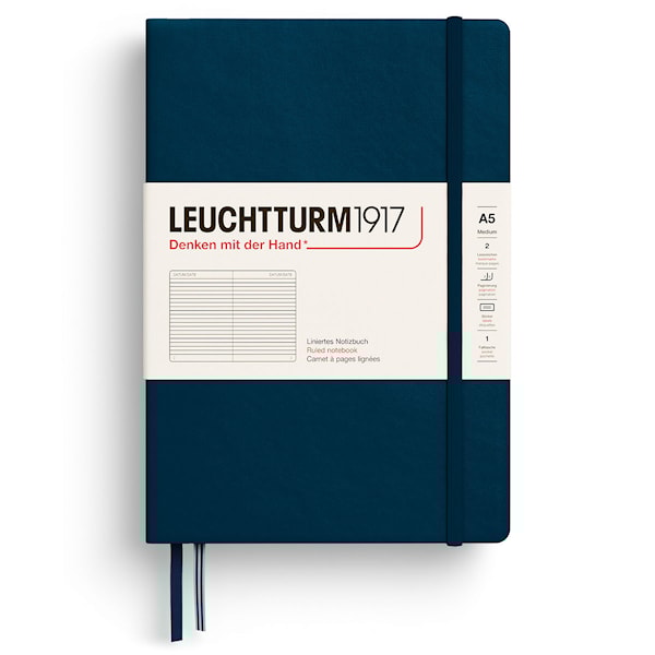 Notatbok A5 Soft Linjert Deep Sea Leuchtturm1917