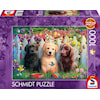 Cute Puppies Scene Pussel 1000 Bitar Schmidt