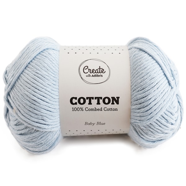 Adlibris Cotton Garn 100g Baby Blue A178