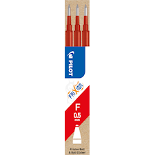 Pilot Täyttöpatruuna Refill Frixion Ball Clicker 0,5 mm, punainen, 3 kpl/pakkaus
