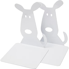 Bokstøtte Burde Hund Hvit 2-pk