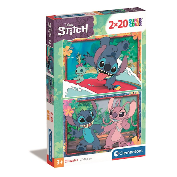 Pussel 2X20 bitar Disney Stitch, Clementoni