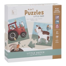 Little Farm 4-i-1 Puslespill FSC Little Dutch