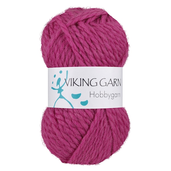 Hobbygarn 50 g Cerise 965 Viking Garn
