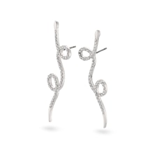 Pilgrim Örhängen, Ebba, Silver Plated, Crystal