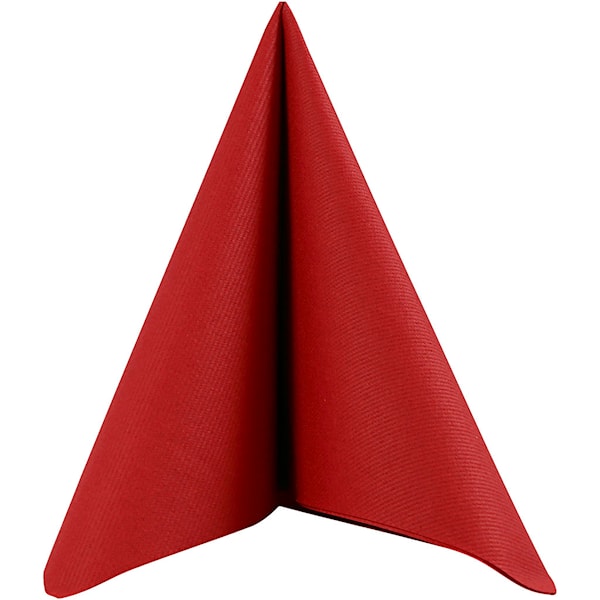 Servietter, str. 40x40 cm, 60 g, vinrød, 20 stk./ 1 pk.