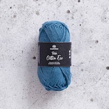 Tilda Cotton Eco puuvillalanka 25 gr Blue Moon (426273) Svarta Fåret