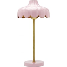 Wells bordslampa Rosa/guld 50cm