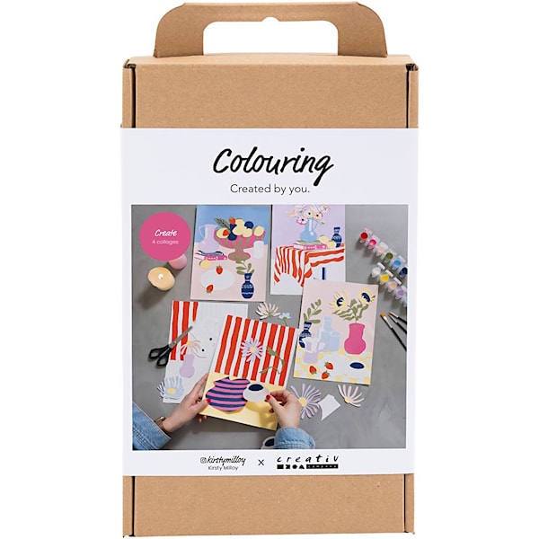 Creativ - DIY Kit Fargelegging, Kollasj - ()