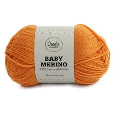 Baby Merinoull Garn 50 g Mustard Yellow A018 Adlibris