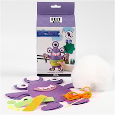 DIY-askartelupakkaus, violetti, monster - Topsy, 1 set