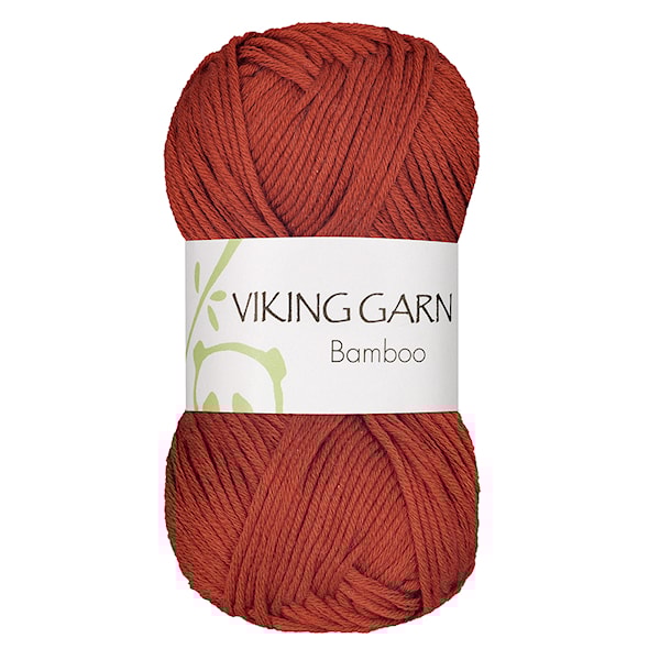 Bamboo 50 g Brent Oransje 653 Viking Garn