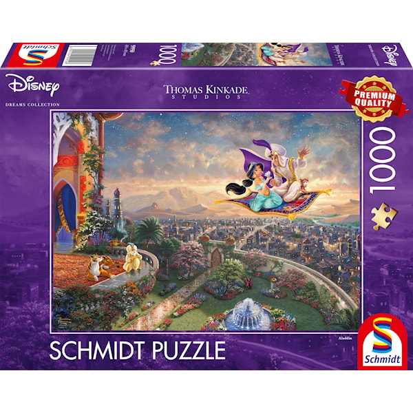 Disney Aladdin Thomas Kinkade Pussel 1000 bitar Schmidt