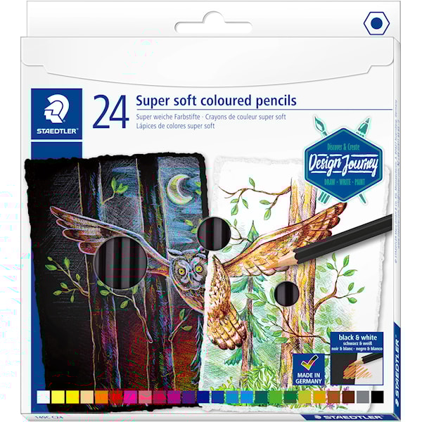 Staedtler Coloured pencil soft24pcs 100% PEFC
