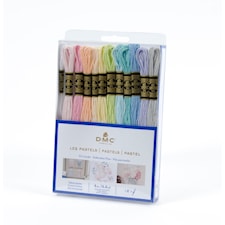 Mouliné Broderigarn Paket Pastels 12 Färger DMC