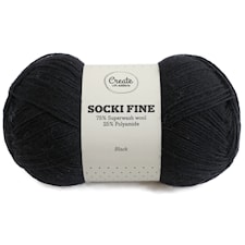 Socki Fine 100 g Black A004 Adlibris