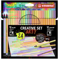Creative Set Arty 24-pack Point 88 + Pen 68 STABILO